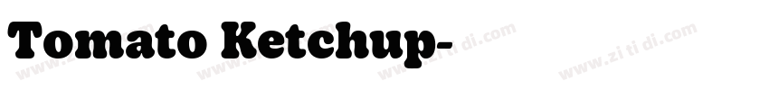 Tomato Ketchup字体转换